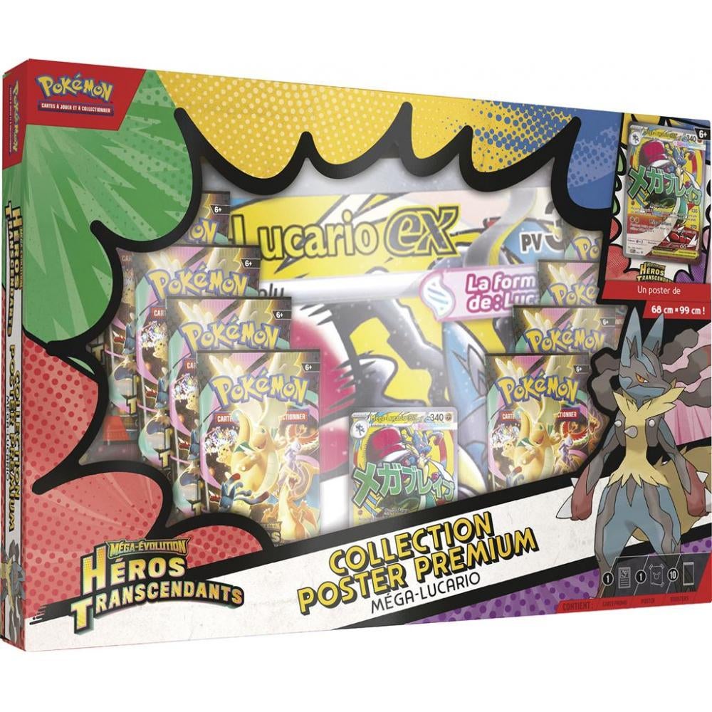 Pokemon Coffret Collection Poster Premium ME2.5 Lucario, Hobby en Vrije tijd, Verzamelkaartspellen | Pokémon, Nieuw, Boosterbox