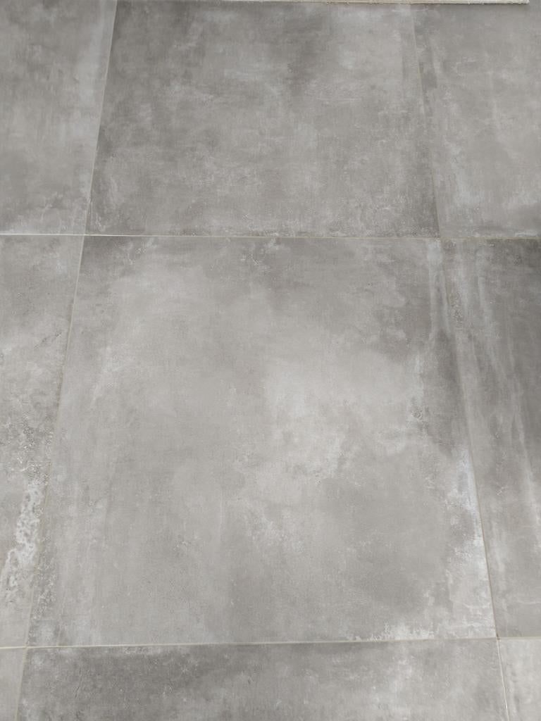 Lot grijs-beige keramische vloertegels van 90x90x1, Doe-het-zelf en Bouw, Tegels, Ophalen, Vloertegels