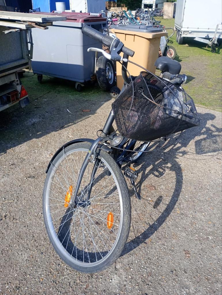 Citybike b-twin Elops 3, Fietsen en Brommers, Ophalen, Gebruikt, Overige merken, Mandje