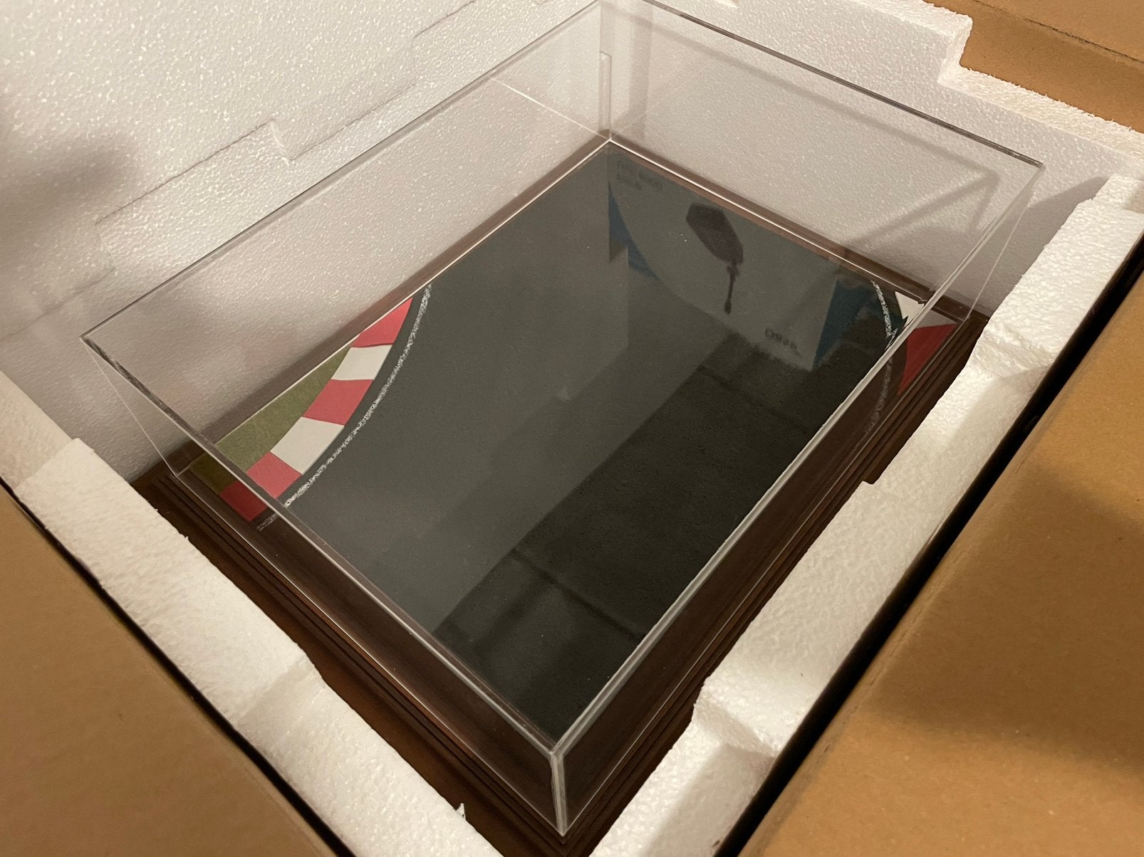 Vitrine atlantic 1/18 speedway diorama, Ophalen, Zo goed als nieuw, Groter dan 1:35, Diorama