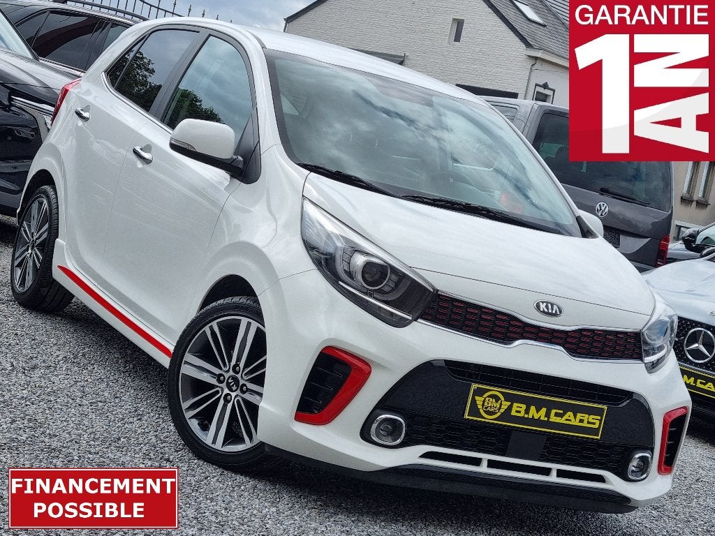 Kia Picanto 1.2i GT LINE CUIR-GPS-CLIM-CRUISE-CAMERA-JANTE, Autos, Kia, Cuir, Achat, Euro 6, Entreprise