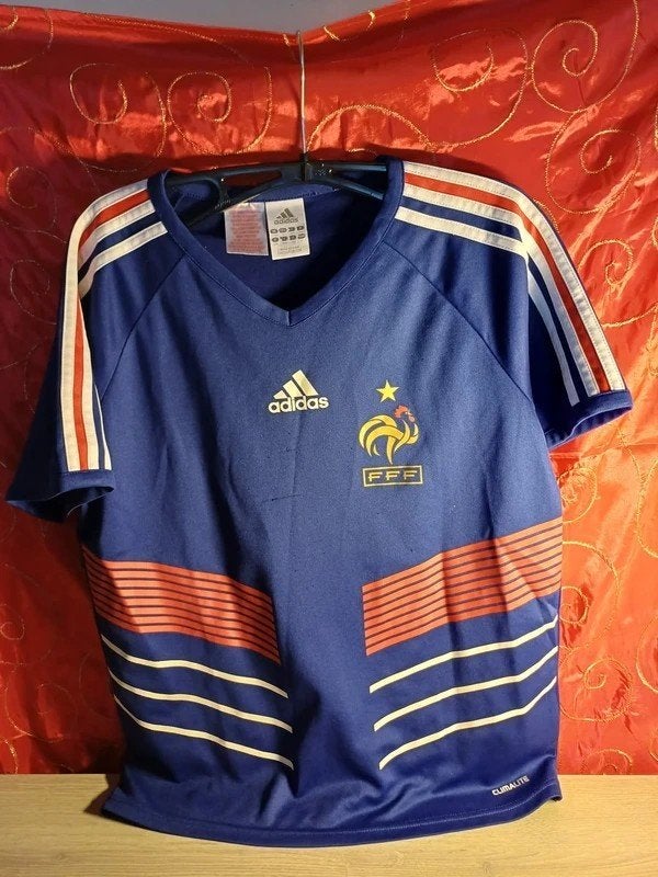 Maillot Équipe de France Domicile 2010 - Taille 14 ans, Taille XS ou plus petite, Envoi, Utilisé, Maillot