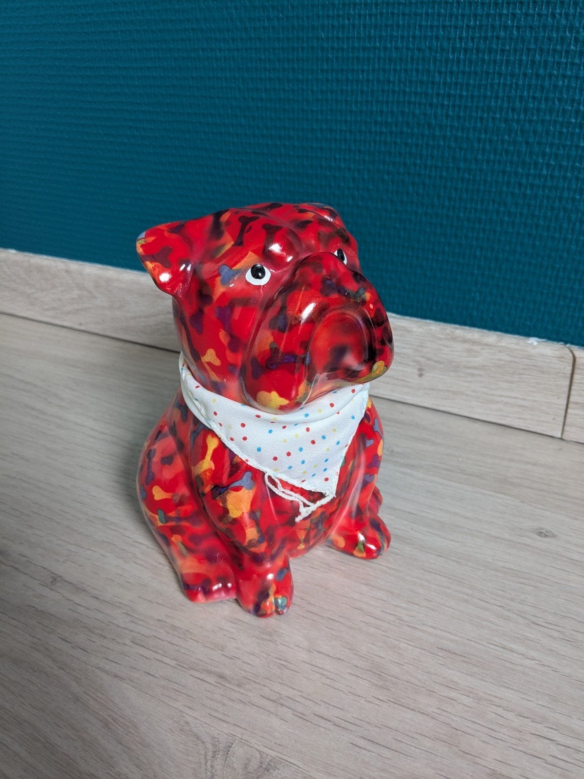 Bulldog spaarpot Pompidou klein, Verzamelen, Ophalen