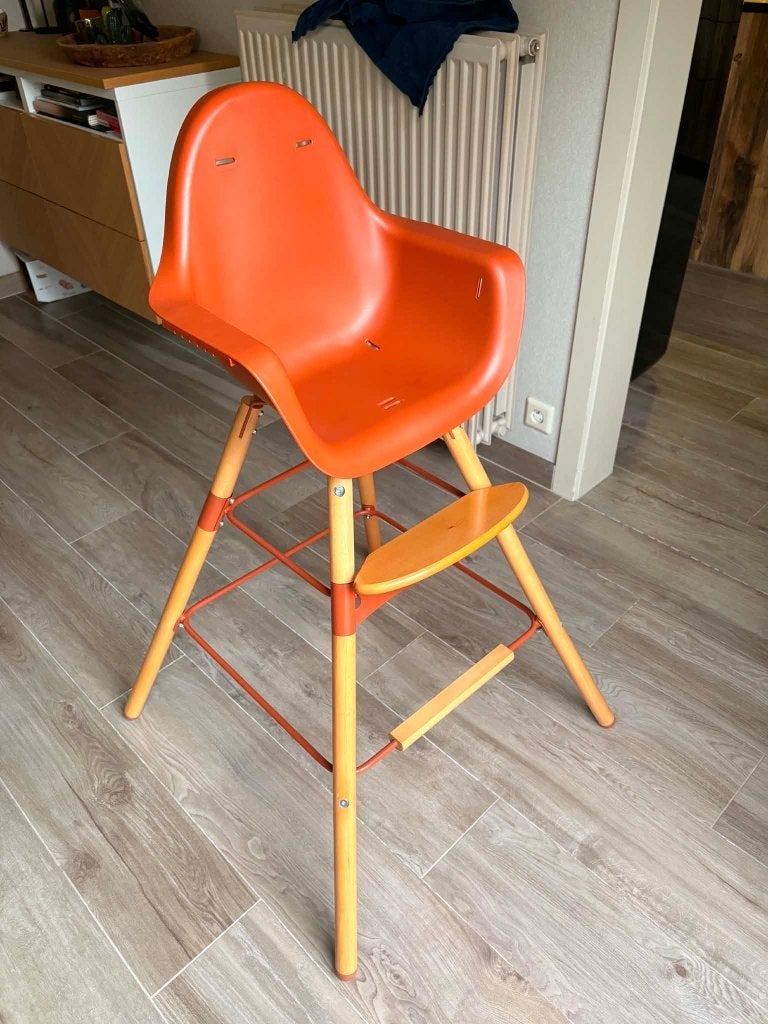 Eetstoel Childhome Evolu, Ophalen, Zo goed als nieuw, Meegroeistoel, Afneembaar eetblad