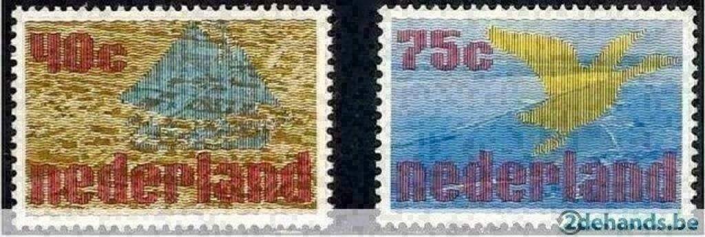 Pays-Bas 1976 - Yvert 1052-1053 - Conquête de terres (PF), Envoi, Non oblitéré