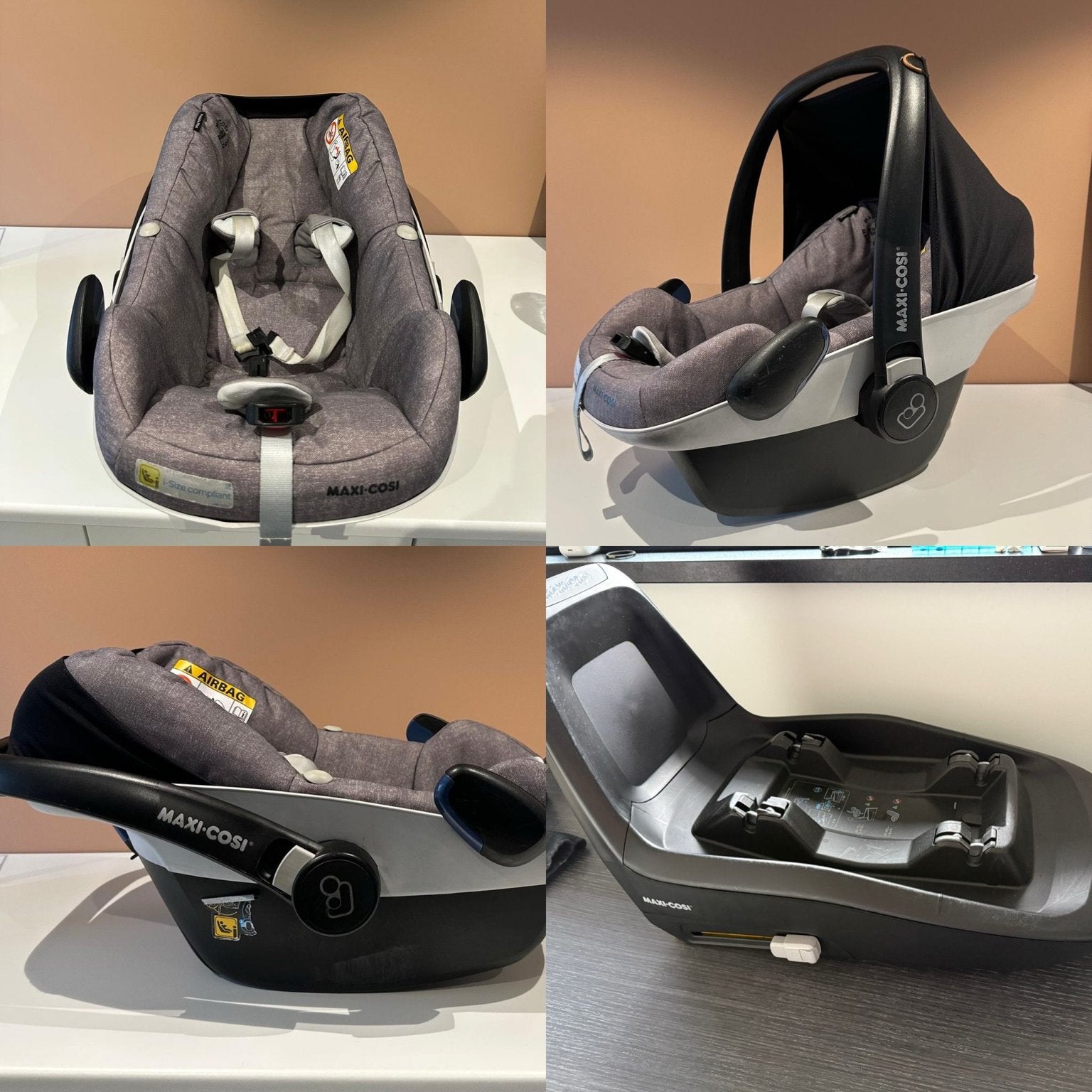 Maxi-Cosi i-Size + FamilyFix One i-Size ISOFIX, Enlèvement, Comme neuf, Maxi-Cosi, Isofix