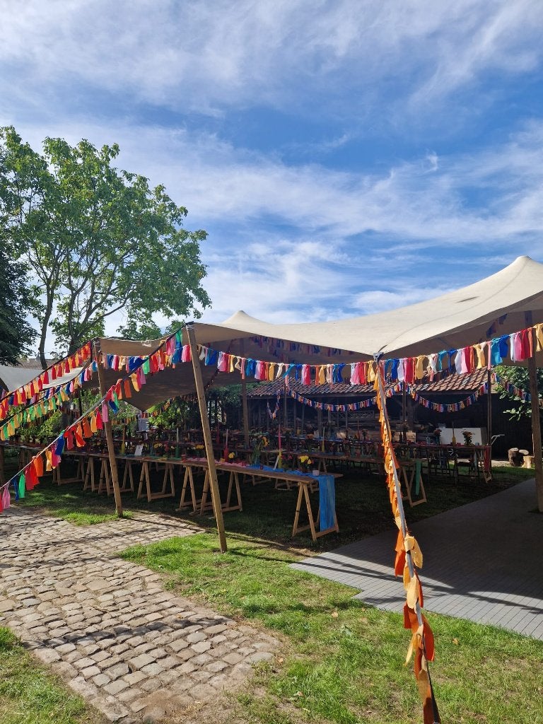 Stretchtent 10m X 20m geen BTW, Hobby & Loisirs créatifs, Articles de fête | Location, Enlèvement ou Envoi, Utilisé