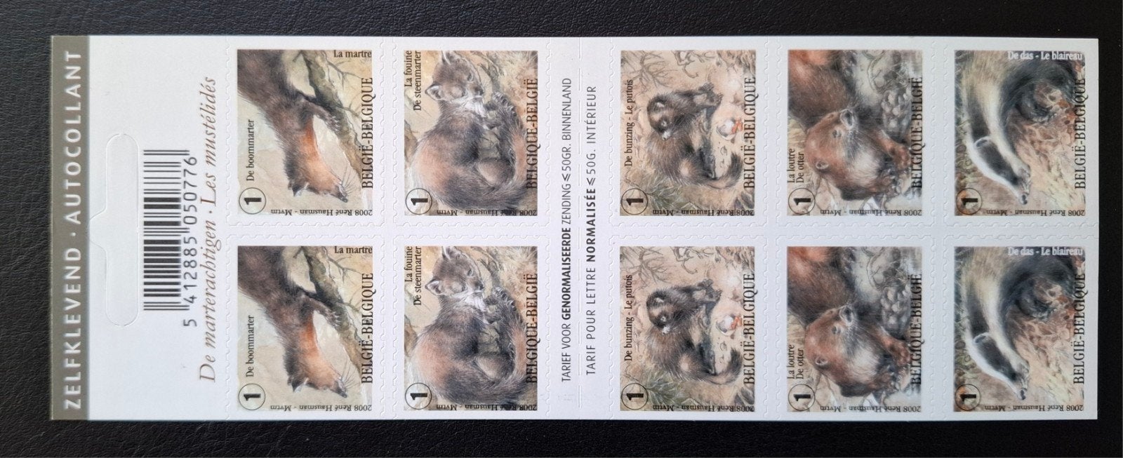 België: OBP 3837/41-B96 ** Natuur 2008., Frankeerzegel, Ophalen of Verzenden, Zonder stempel, Postfris