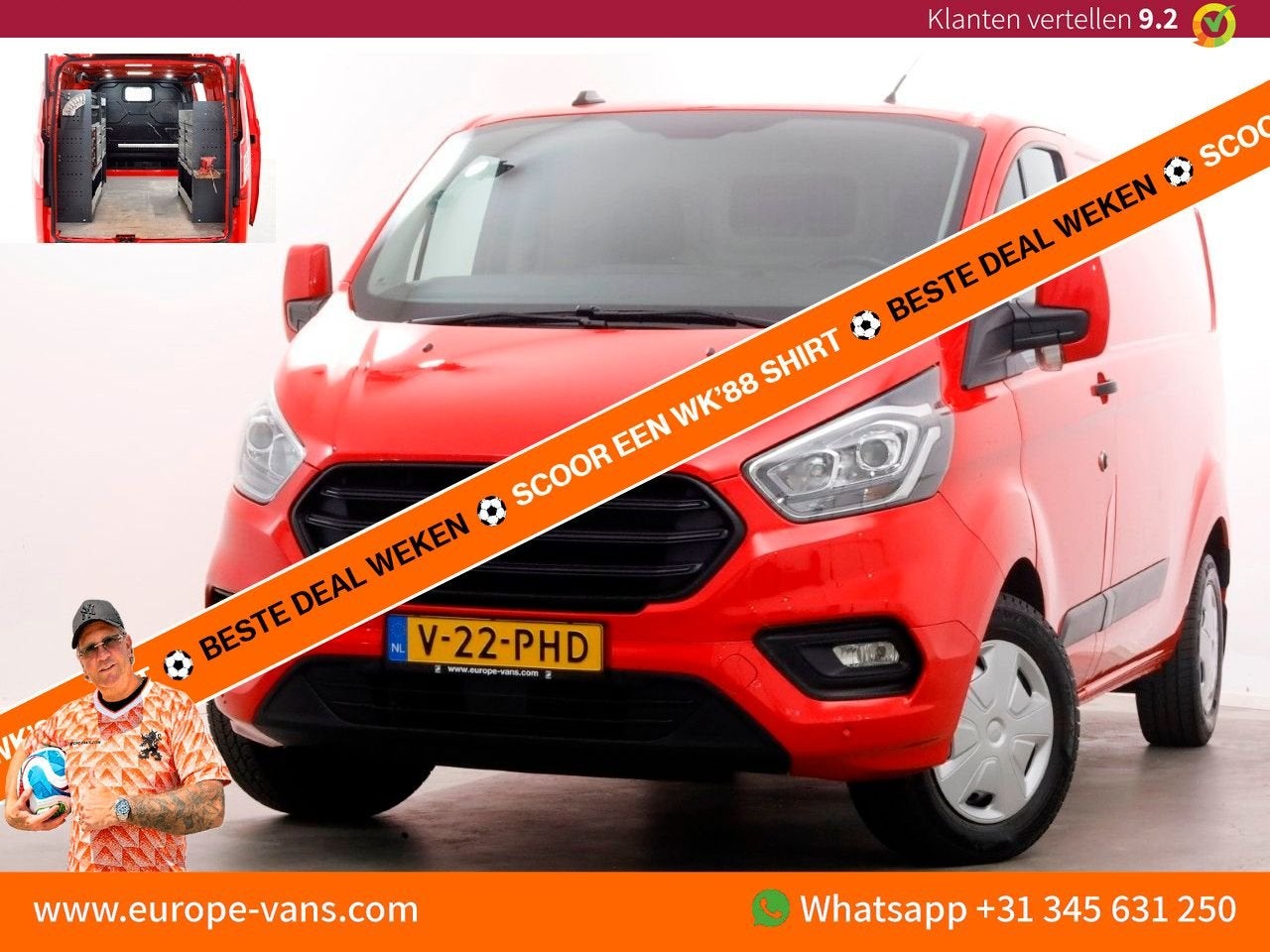 Ford Transit Custom 340 2.0 TDCI 130pk L2H1 Airco/Inrichting, Parkeersensor, Bedrijf, 201 g/km, Ford