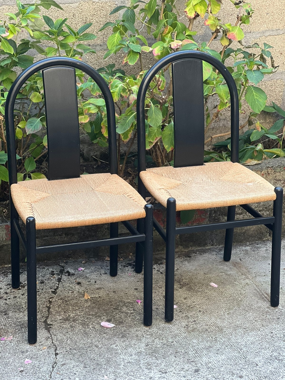 Paire de chaises vintage italy, Enlèvement, Comme neuf, Bois