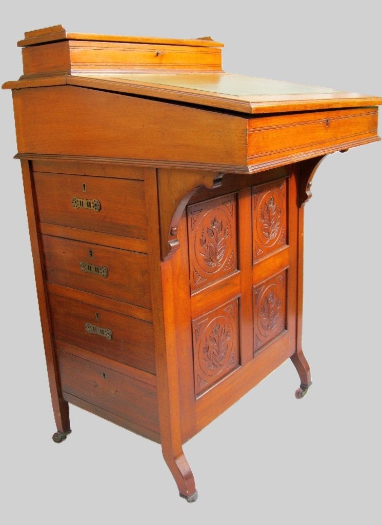 Kleine authentieke Davenport bureau., Ophalen