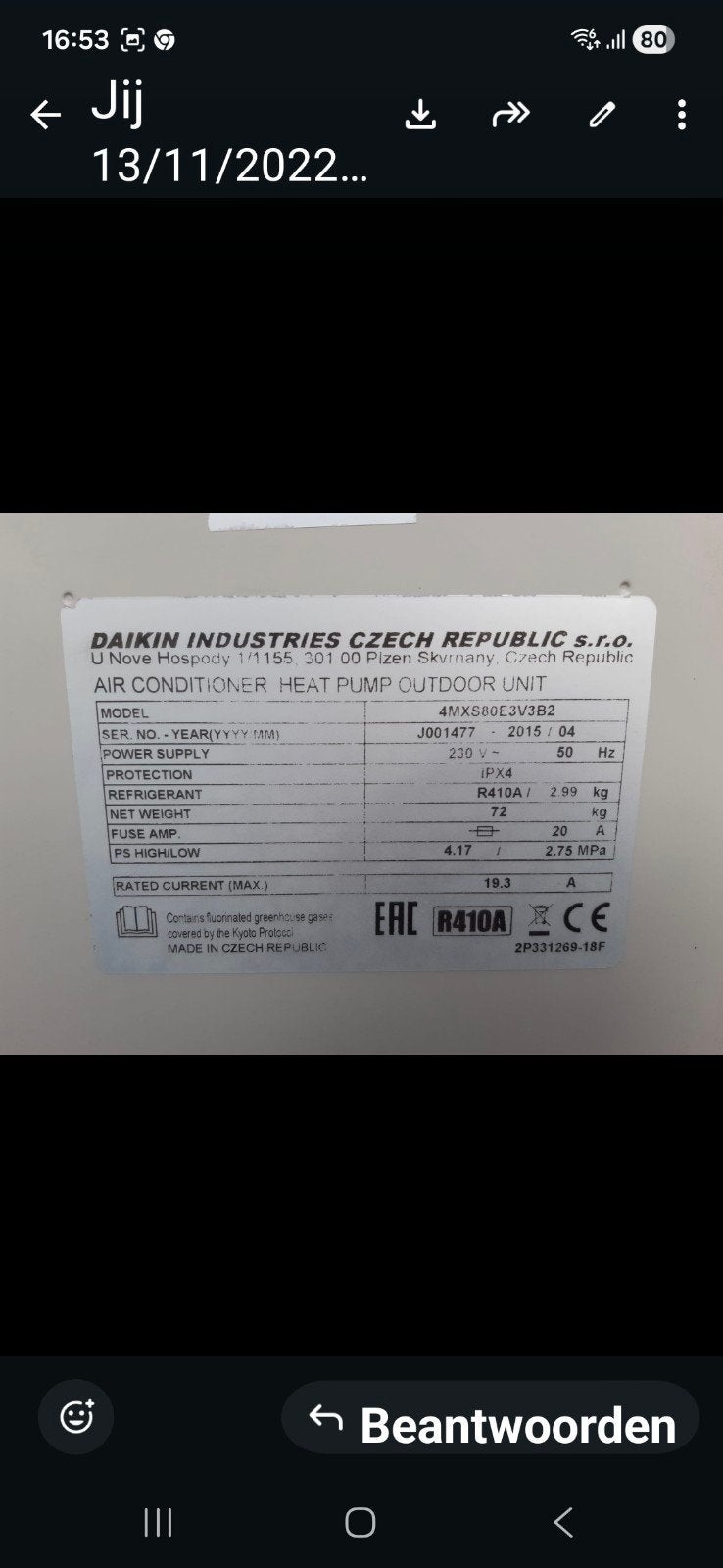 Zoek airco daikin, Ophalen of Verzenden