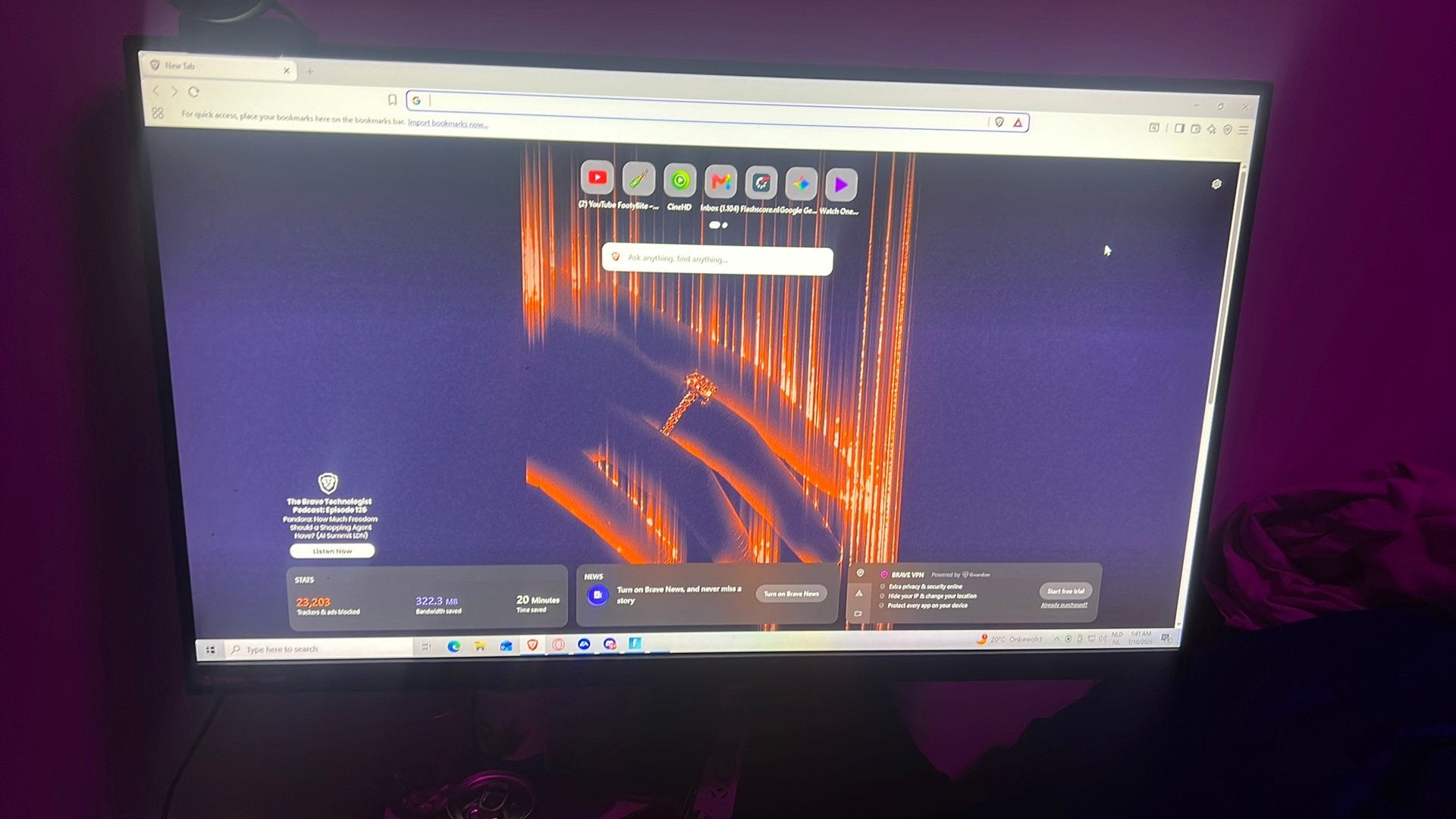 Gaming LG Monitor 144hz, Computers en Software, Monitoren, Ophalen, Zo goed als nieuw, Gaming