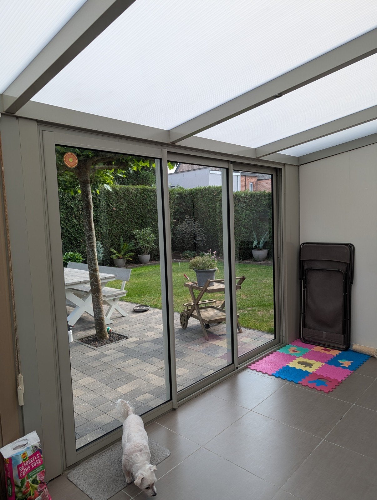 schuifraam veranda, Jardin & Terrasse, Enlèvement, Utilisé, Véranda