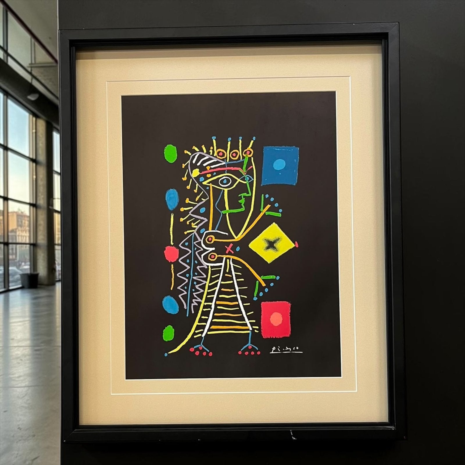 vintage wanddecoratie / kunstwerk (ongenummerde repro), Ophalen