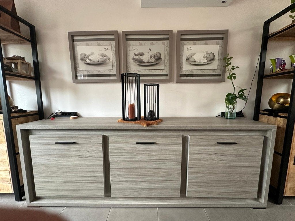 Volledige eetplaats Como Kleur driftwood grey, Huis en Inrichting, Complete eetkamers, Ophalen, Gebruikt