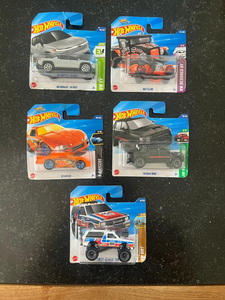 5 hot wheels, Ophalen, Nieuw