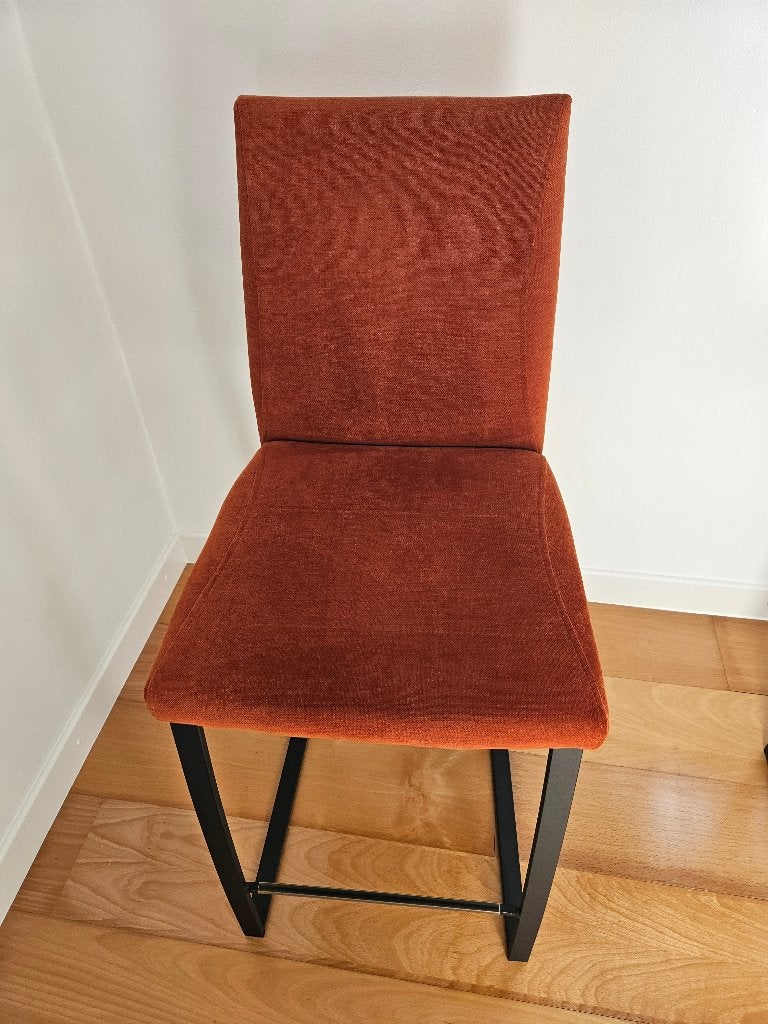 Hoge stoelen - barkrukken - 6 stuks, Avec repose-pieds, Enlèvement, Utilisé, Métal