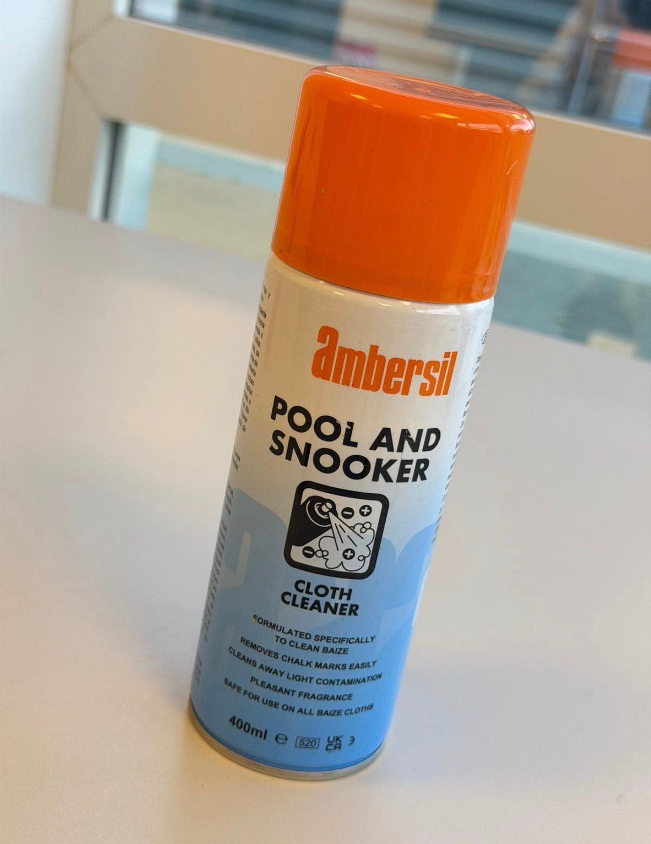 Ambersil Pool & Snooker Cloth Cleaner 400ml schoonmaakspray, Ophalen of Verzenden, Nieuw