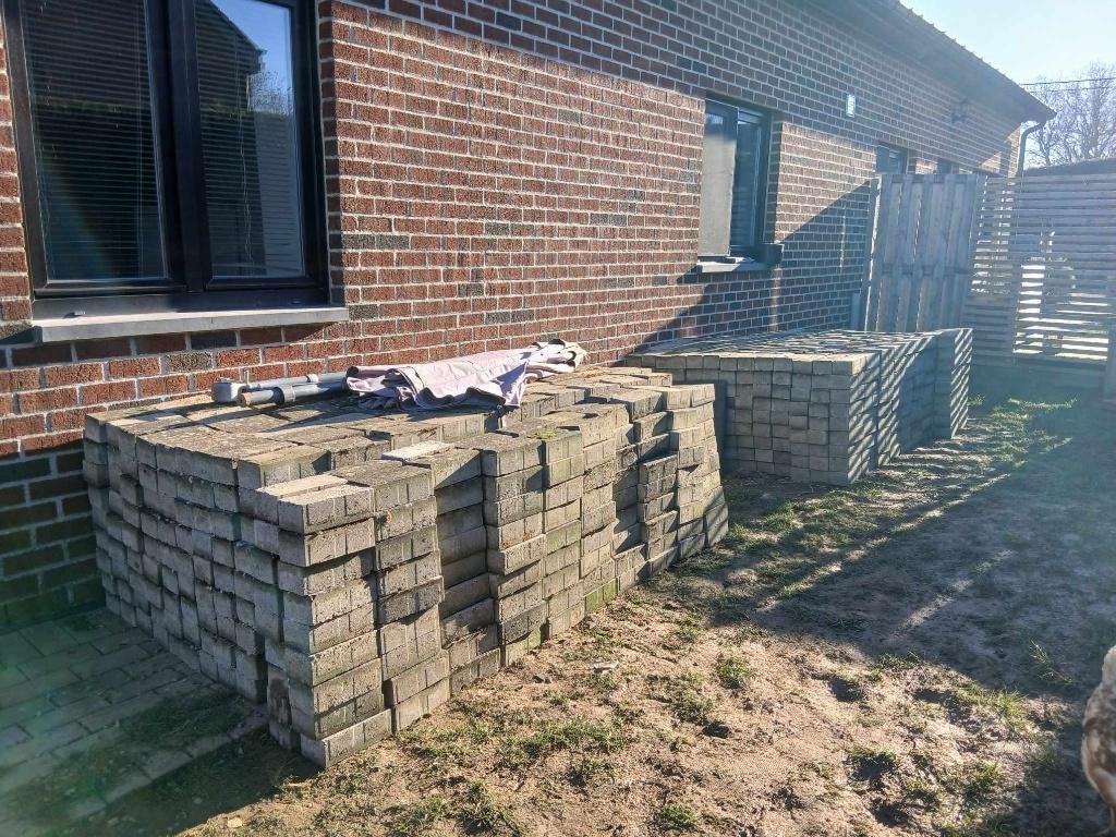 Klinkers à vendre (2.277 klinkers) - environ 4,40m³, Tuin en Terras, Ophalen, Gebruikt, 10 m² of meer, Overige typen
