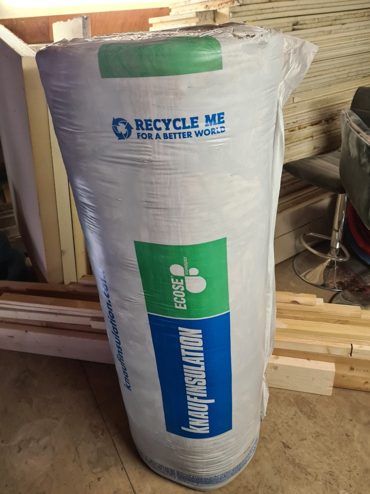 1 rol 18 cm Knauf KI Multift 035 Glaswol Isolatie, Doe-het-zelf en Bouw, 12 cm of meer, Nieuw, Minder dan 5 m², Glaswol