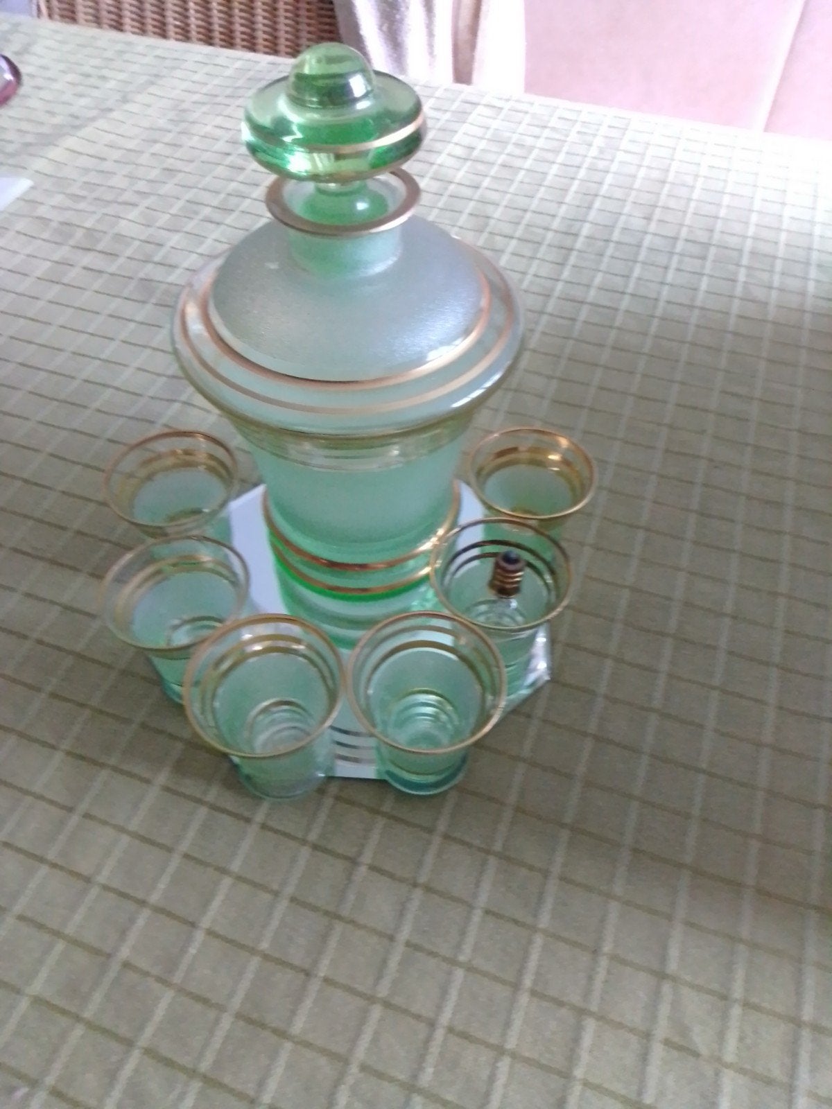 vintage karaf, Ophalen