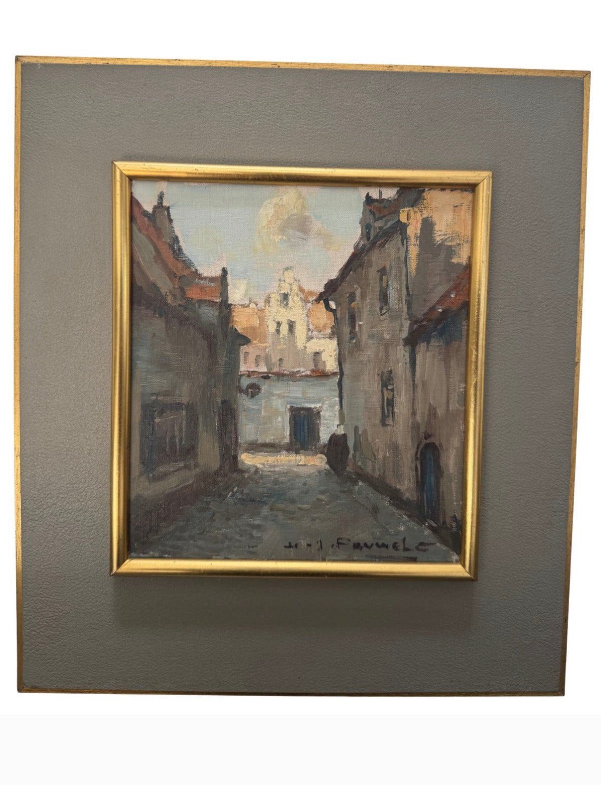 Henri Joseph Pauwels (1903-1983) - Begijnhof Bruges, Antiquités & Art, Enlèvement ou Envoi