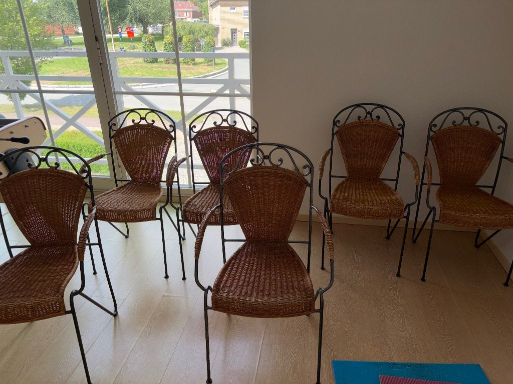 Stoelen, Maison & Meubles, Enlèvement, Utilisé, Osier ou Rotin, Cinq, Six Chaises ou plus