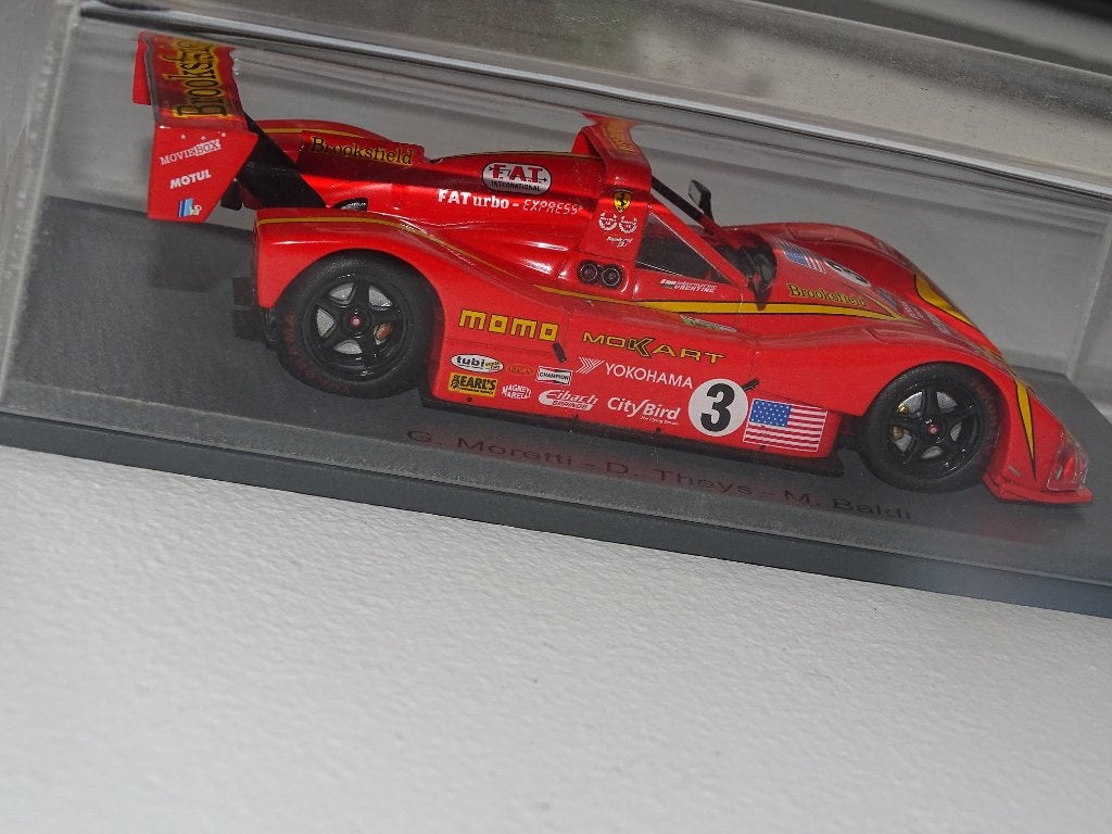Ferrari 333 SP Momo Le mans 1998 Spark 1/43, Ophalen of Verzenden, Zo goed als nieuw, Auto, Overige merken