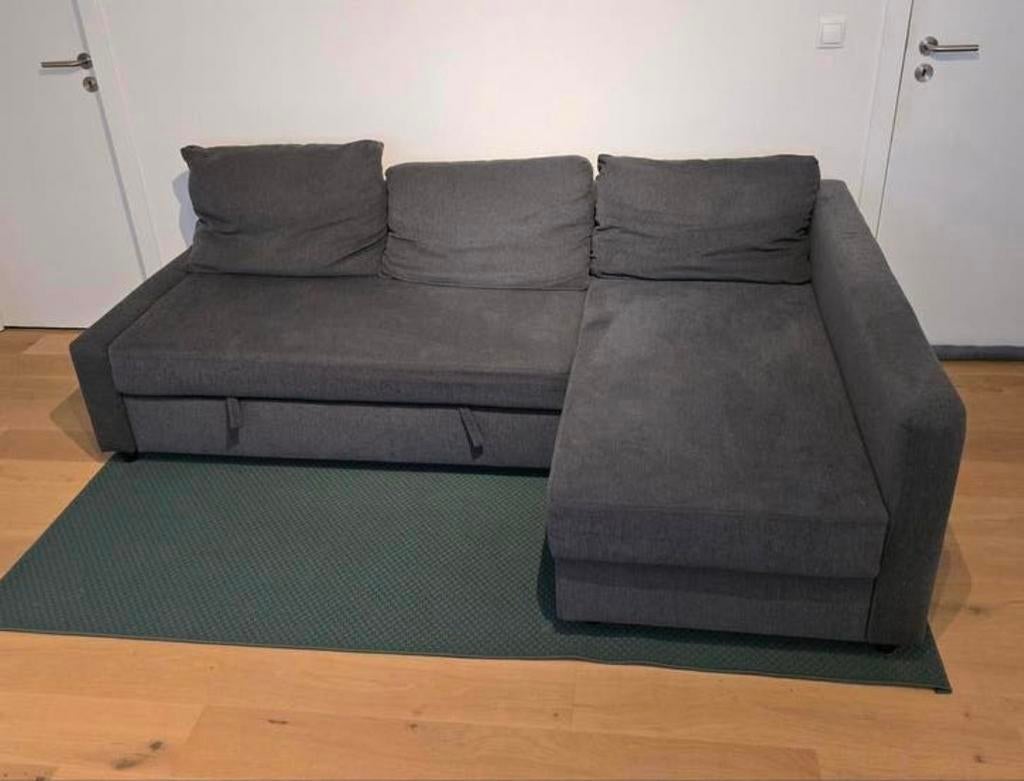 IKEA FRIHETEN hoekslaapbank met opberger, Huis en Inrichting, Slaapkamer | Slaapbanken, 140 cm, Ophalen