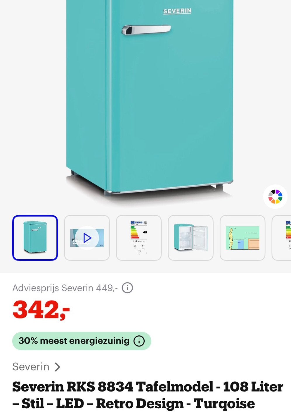 Nieuwe retro koelkast tafelmodel, Elektronische apparatuur, 100 tot 150 liter, Nieuw, 45 tot 60 cm, Met vriesvak