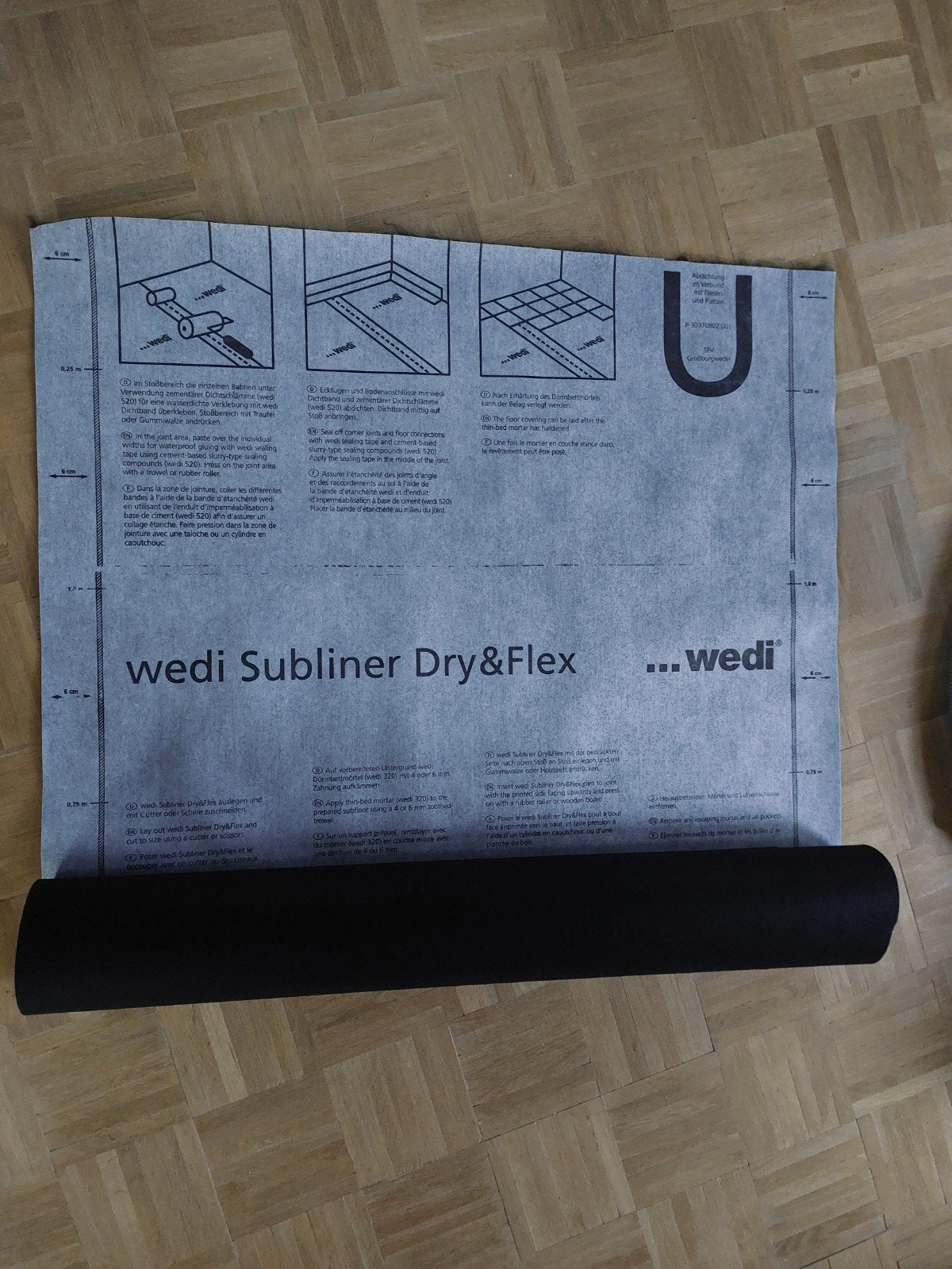 Wedi mat subliner dry&flex - 8m, Doe-het-zelf en Bouw, Ophalen, Nieuw, Overige typen