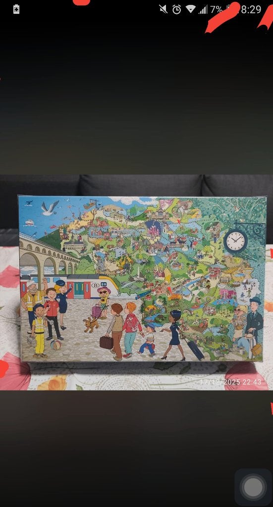 Puzzle SNCB collector 1500 p. sous cellophane, Enlèvement, Puzzle