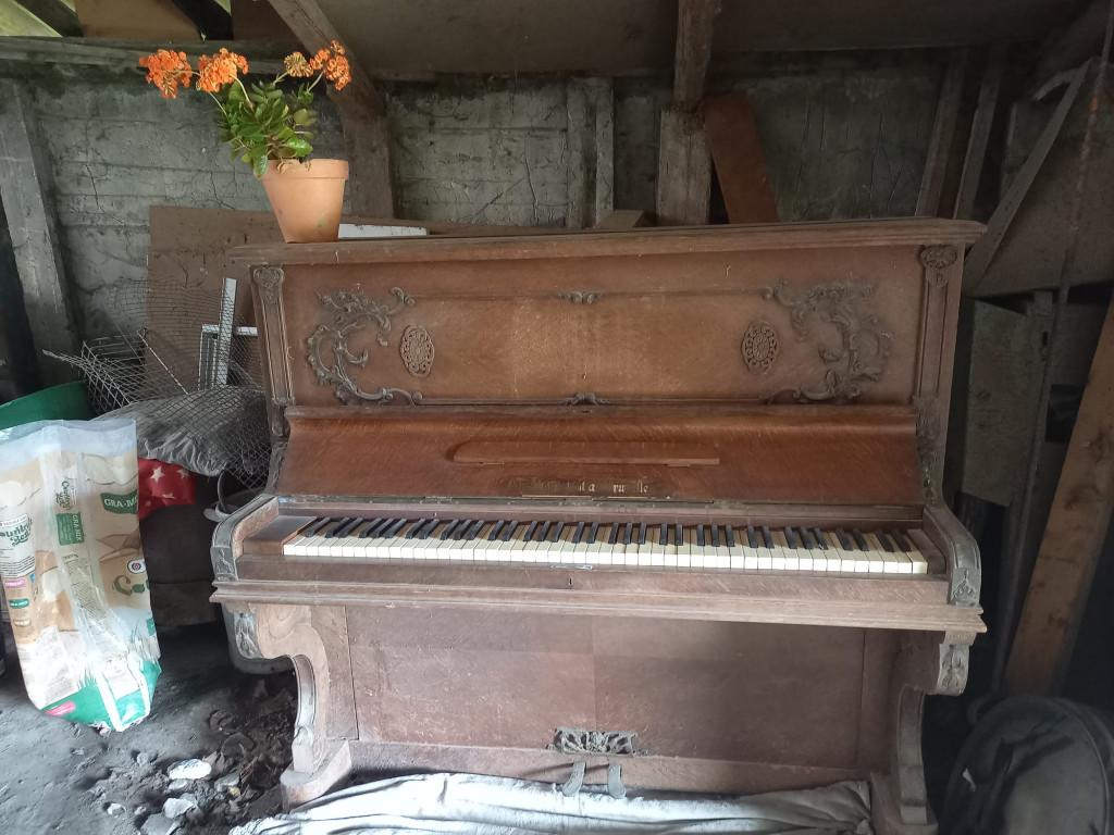 Gratis piano, Brillant, Brun, Enlèvement, Utilisé