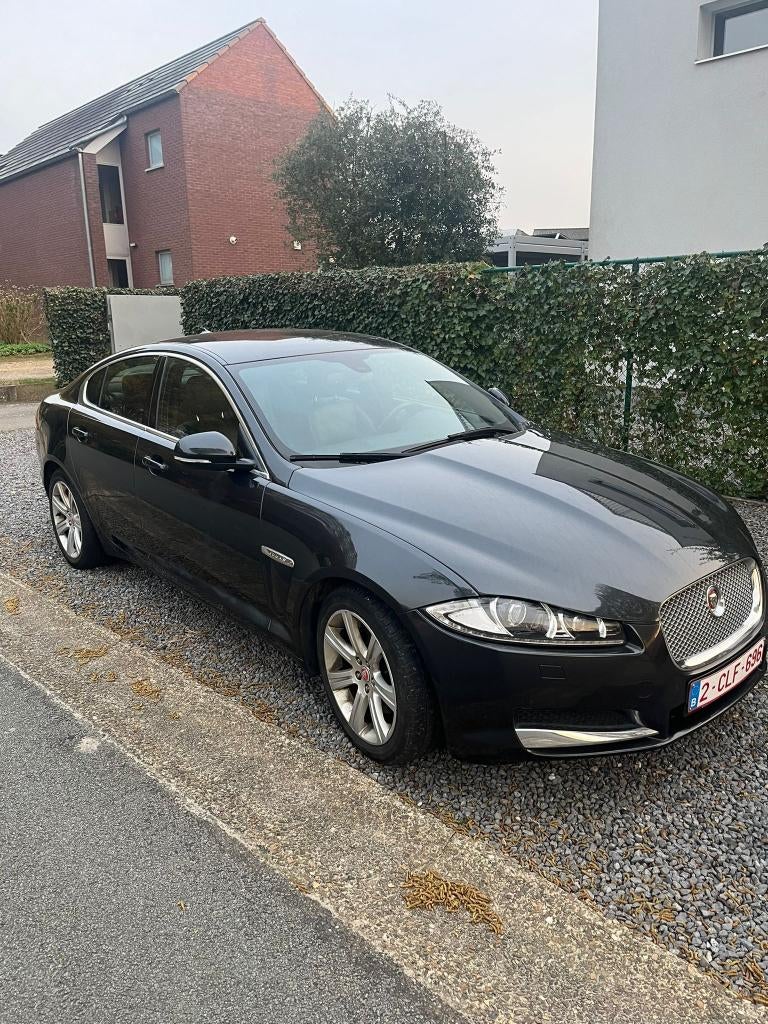 Jaguar XF 2.0 i automaat Benzine, Auto's, Zwart, Zwart, Bedrijf, Onderhoudsboekje