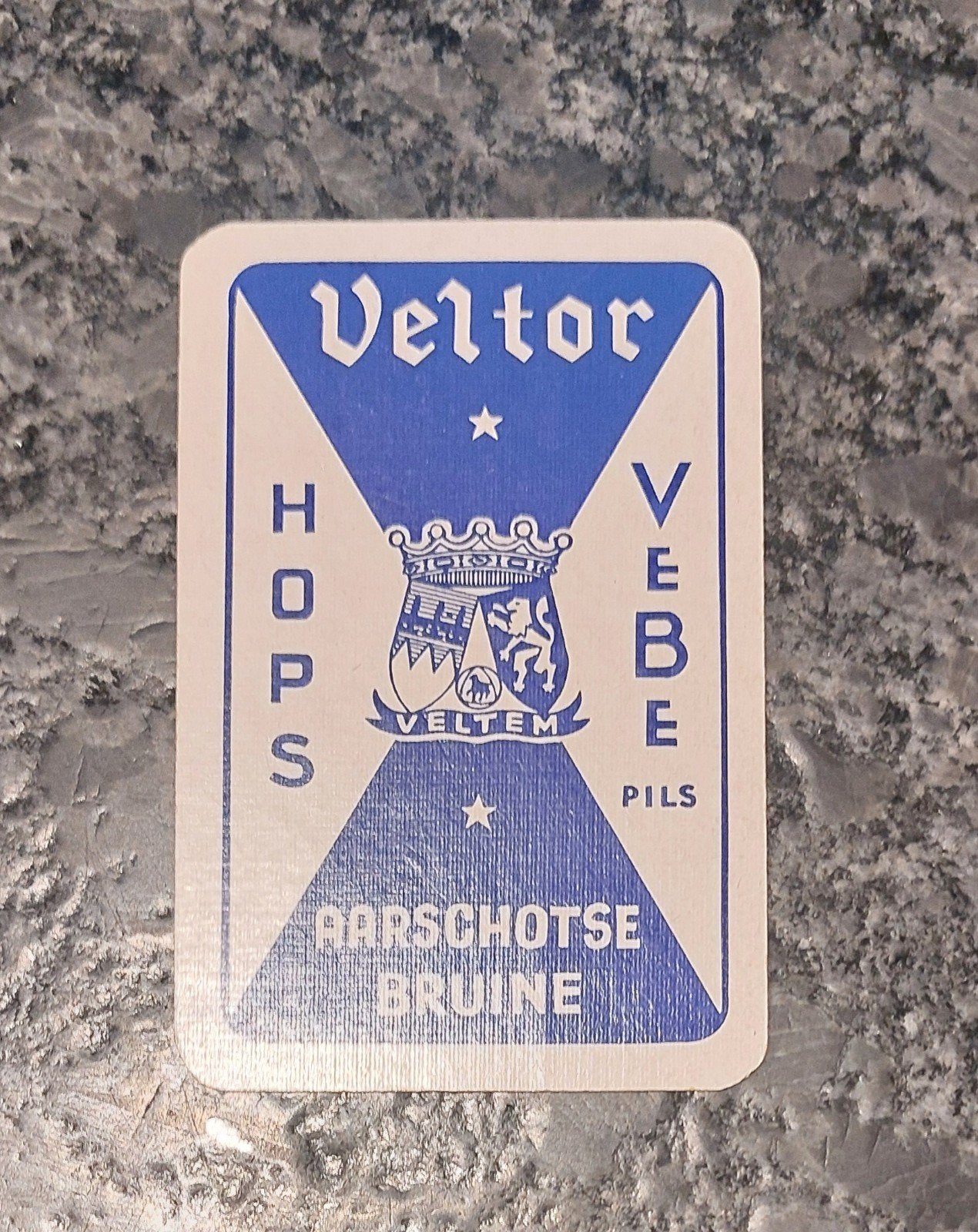 oude speelkaart brouwerij Veltem, Enlèvement ou Envoi