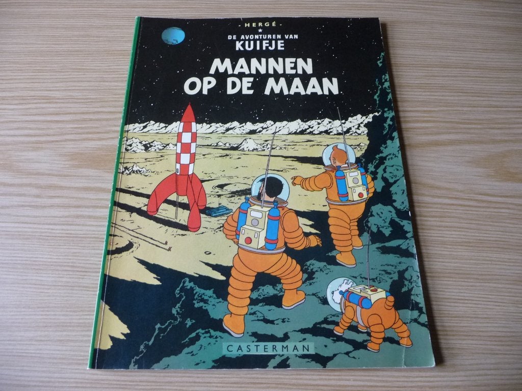 Kuifje 17. Mannen op de maan herdruk 1984 - € 4, Boeken, Eén stripboek, Ophalen of Verzenden, Zo goed als nieuw, Hergé