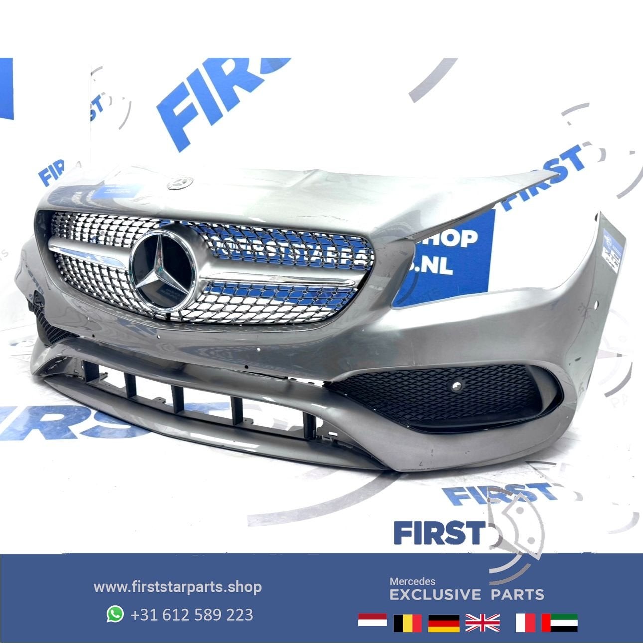 W117 AMG LINE VOORBUMPER CLA Facelift AMG bumper W117 comple, Utilisé, -, Avant, -
