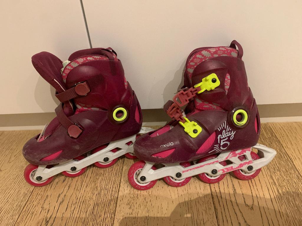 Rollerblades 34, 35, 36, Sport en Fitness, Ophalen, Gebruikt, Kinderen, Inline skates 4 wielen
