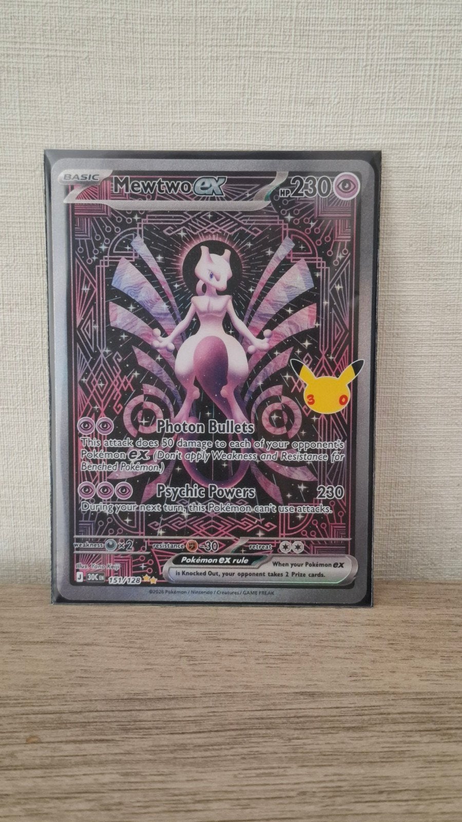 Pokemon - Mewtwo EX - 30th anniversary, Ophalen, Nieuw, Losse kaart