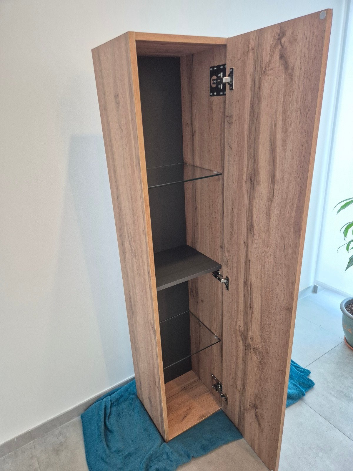 kolomkast badkamer kleur eik, Ophalen, Minder dan 50 cm, Overige typen, Zo goed als nieuw