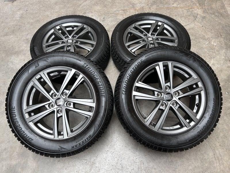 16 inch originele velgen + winterbanden Seat Ateca set 4, Pneus et Jantes, 16 pouces, -, Utilisé
