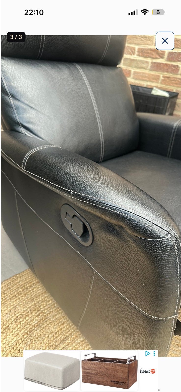 Relaxzetel manueel te koop, Ophalen of Verzenden