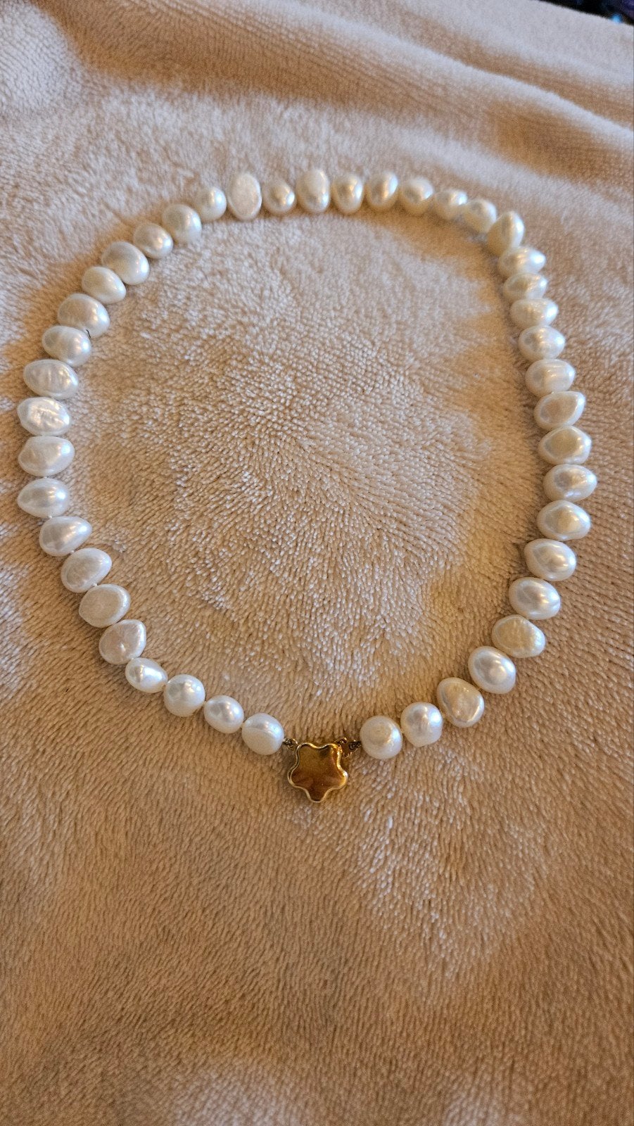 Collier de perles fermoir or, 18 ct, Enlèvement, Or, Or