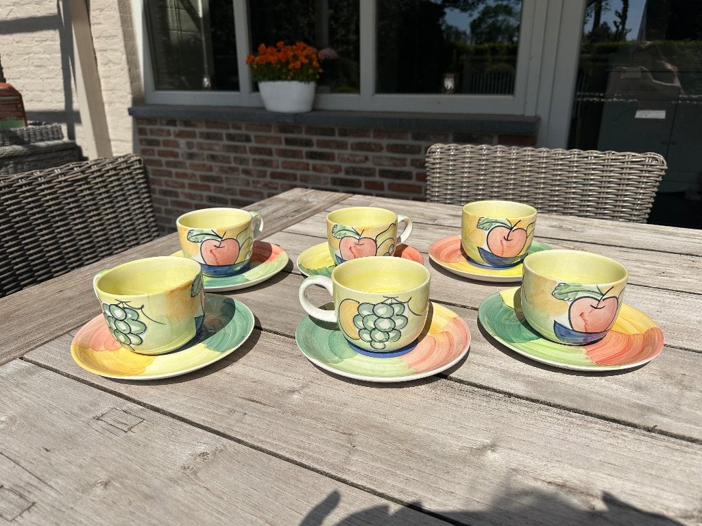 Soeptassen met onderbordjes, Huis en Inrichting, Ophalen, Zo goed als nieuw