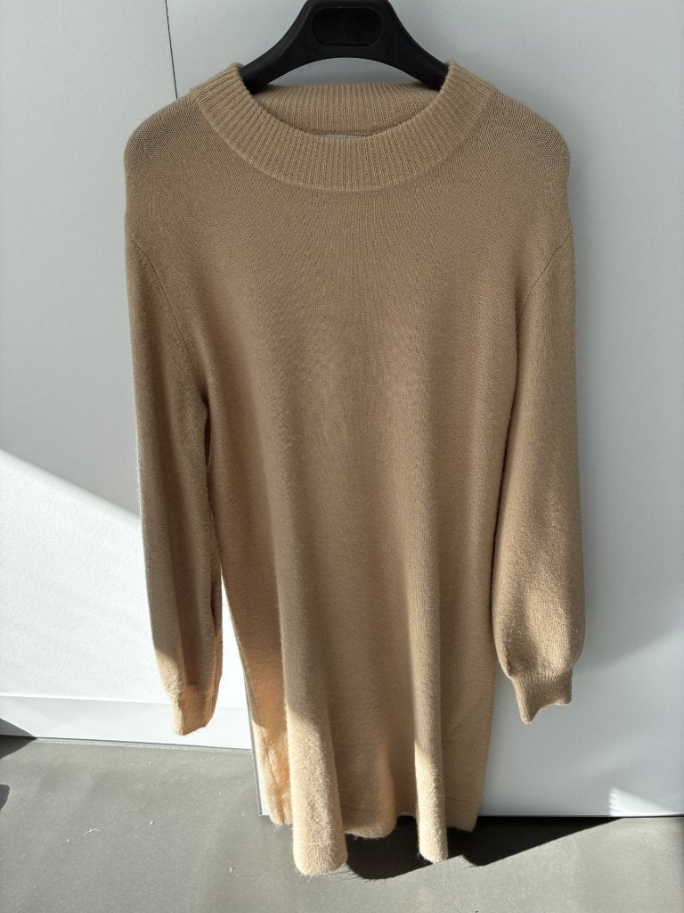 Robe en laine marron/beige taille L/XL de Veritas, Veritas, Enlèvement ou Envoi, Comme neuf, Sous le genou