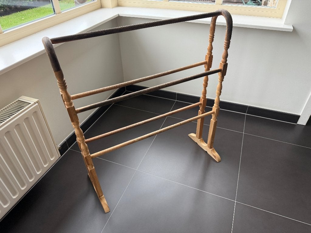 Handdoekenrek, Huis en Inrichting, Ophalen, Gebruikt, Bruin, Handdoekenrek