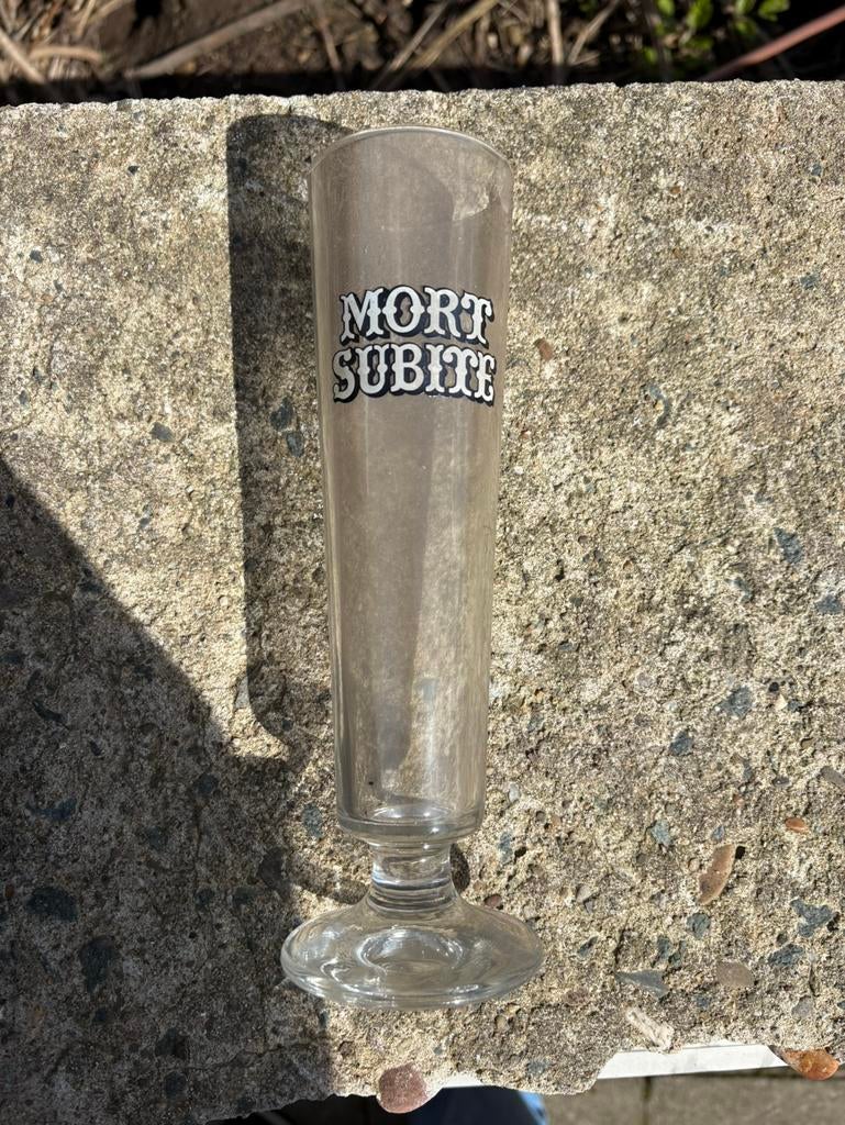 Verre a biere Mort Subite, Collections, Enlèvement, Comme neuf