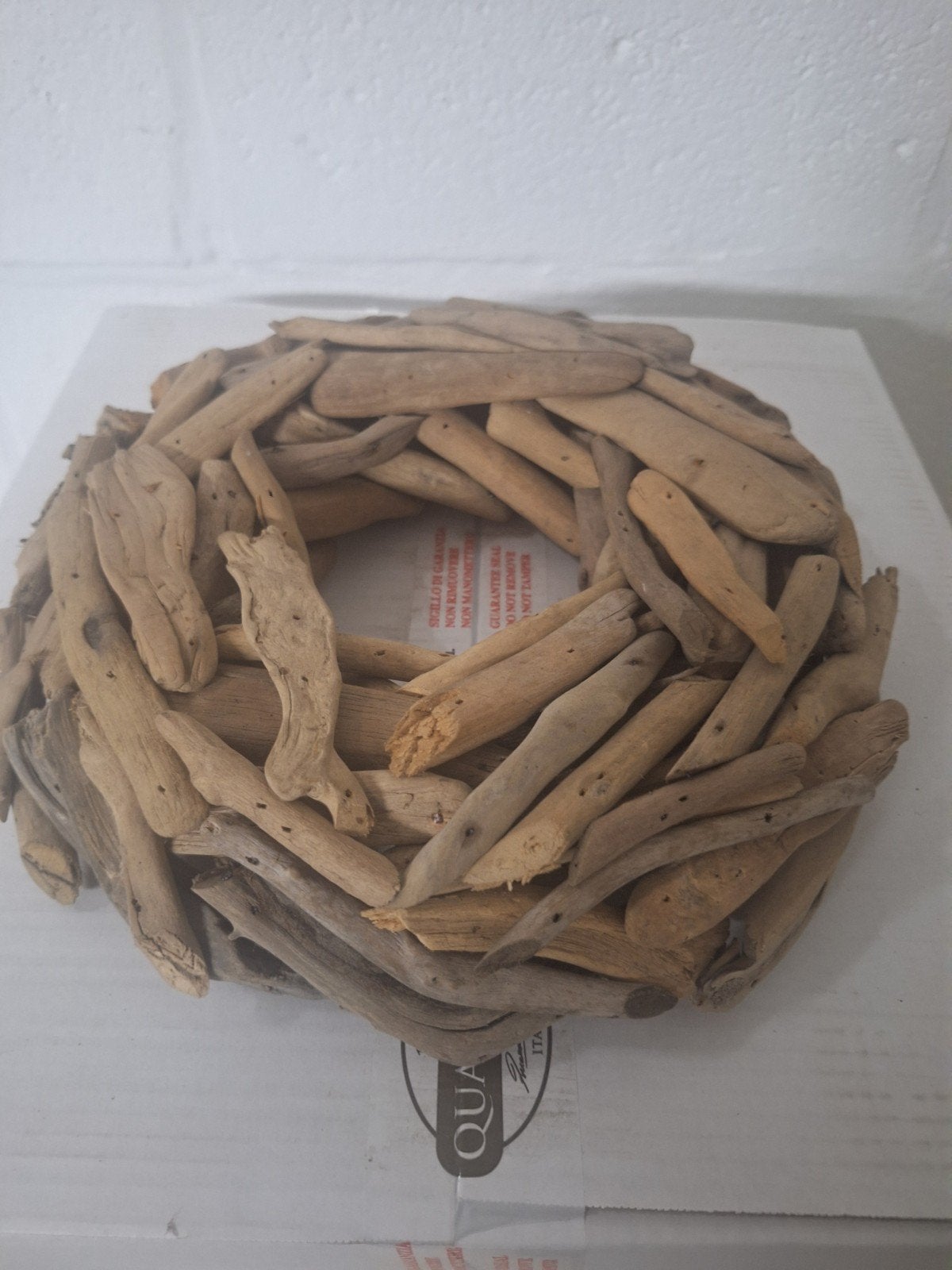 Houten krans, Huis en Inrichting, Woonaccessoires | Kransen, Ophalen of Verzenden, Krans