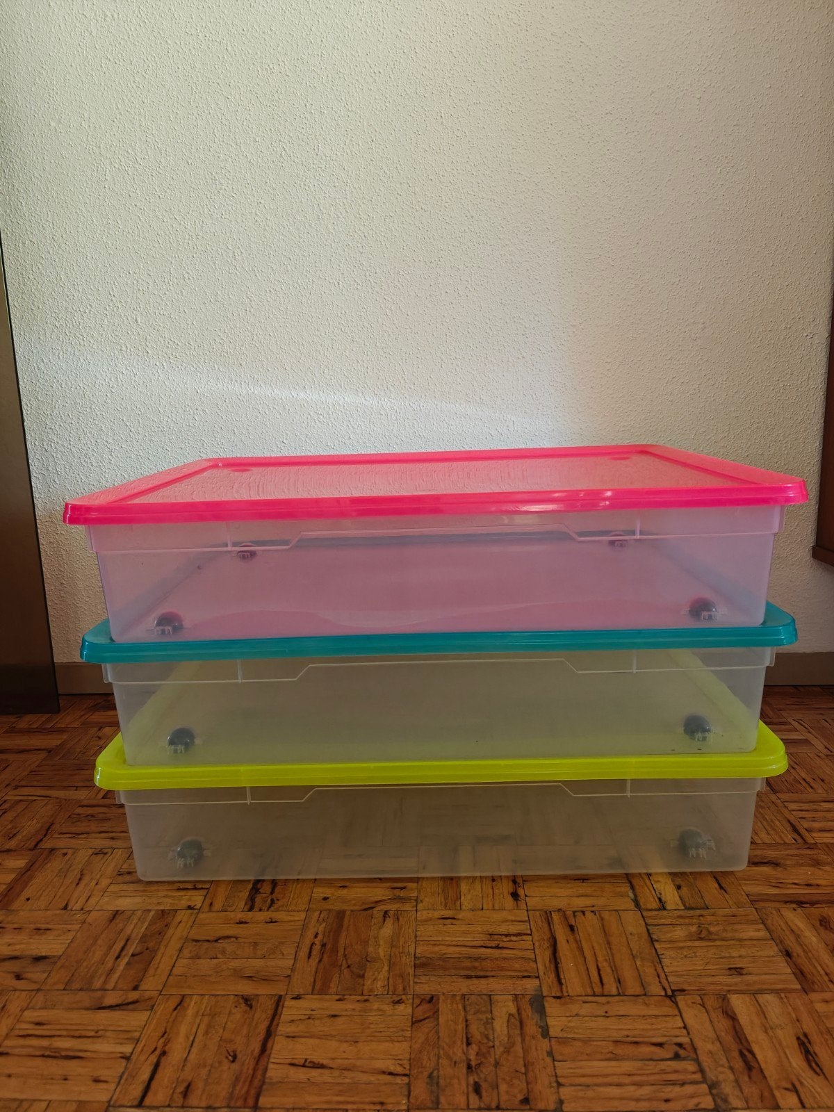 3 grote opbergdozen op wieltjes (onderbed opbergboxen), Ophalen, Kast